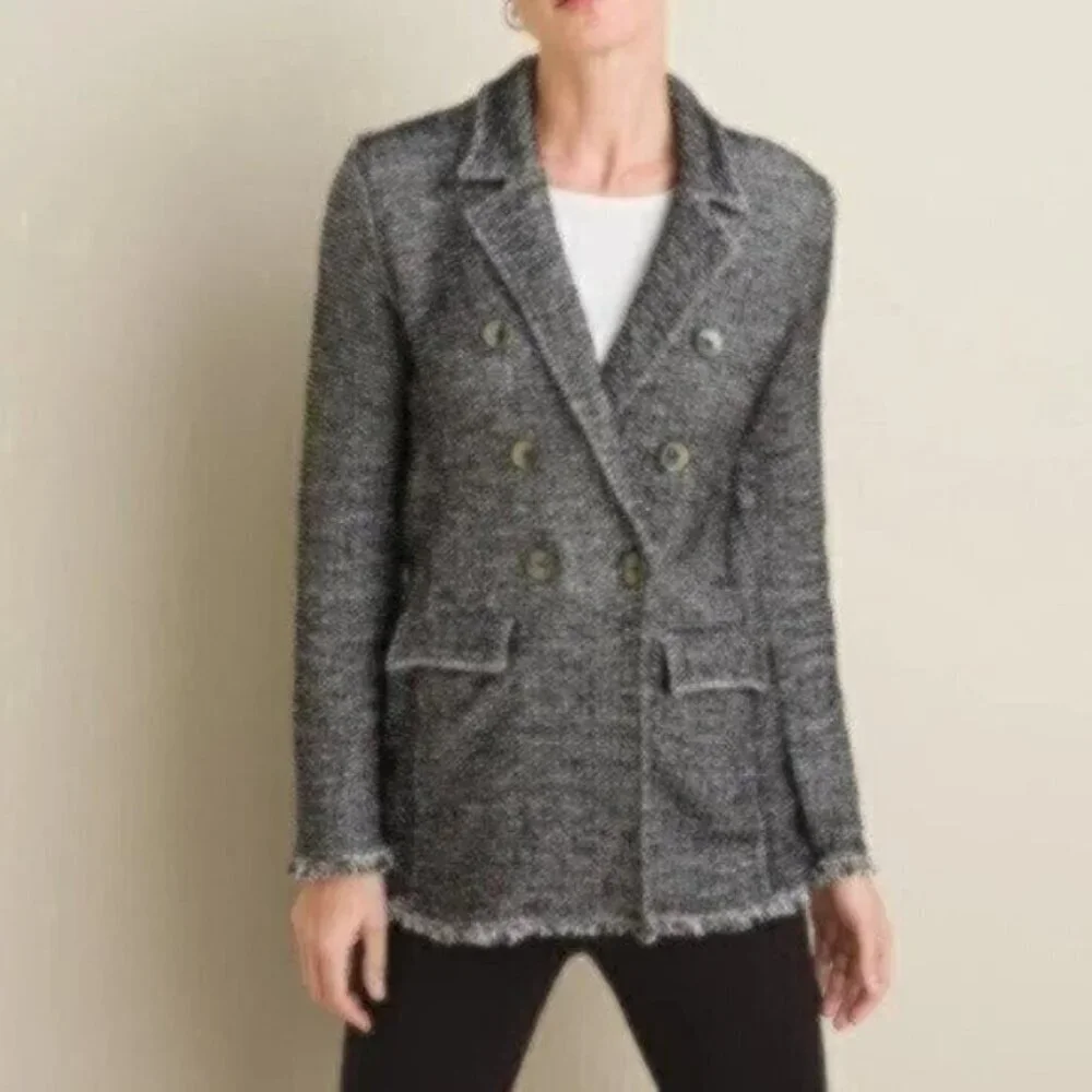 NWOT Chico's Notch-Collar Sweater Jacket - Picture 2 of 7